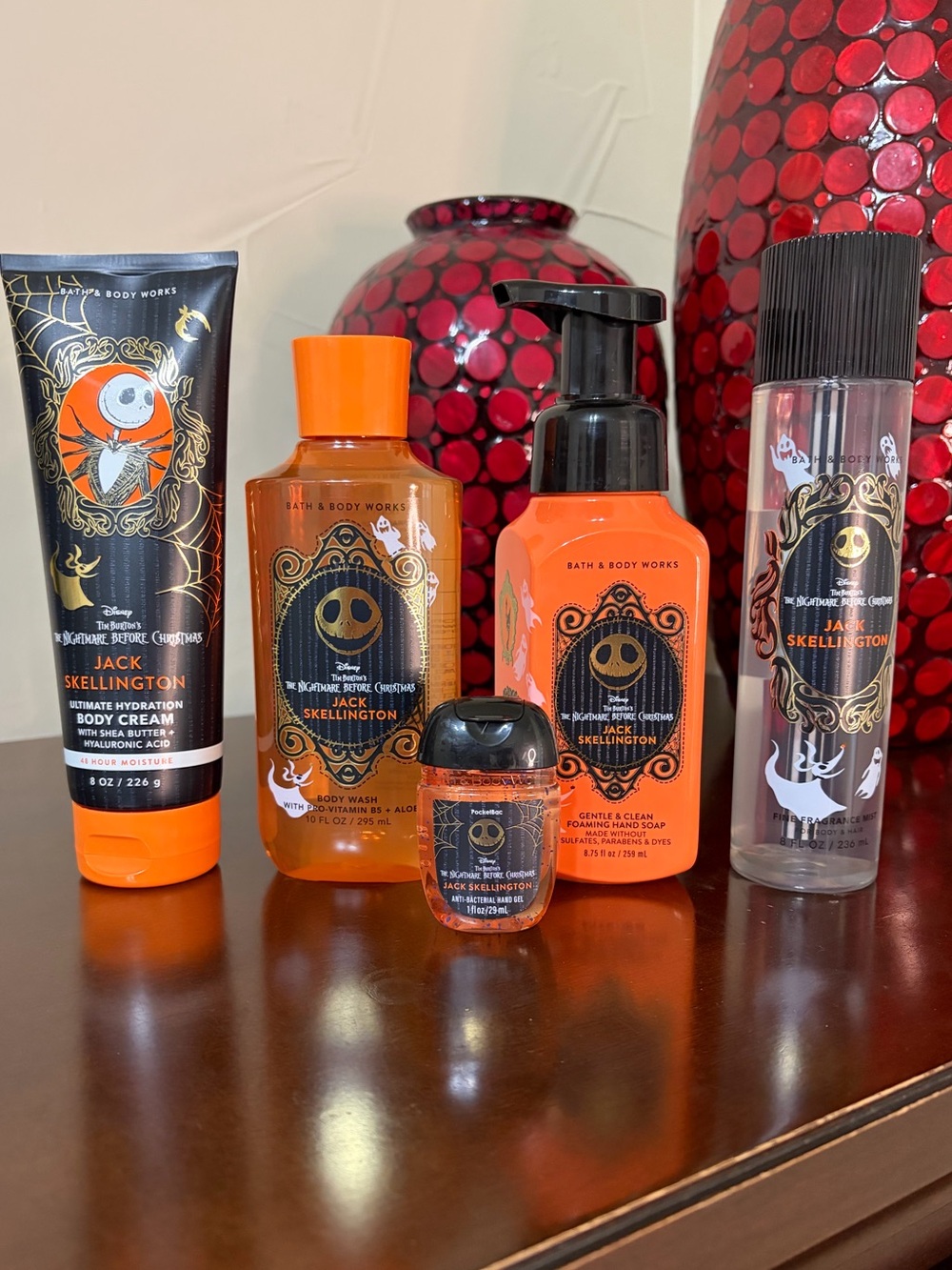 Bath & Body Works Jack Skellington 5 Piece Set Nightmare Before Christmas